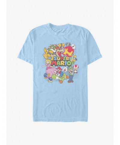 Nintendo Mario Color Character Collage T-Shirt $5.02 T-Shirts