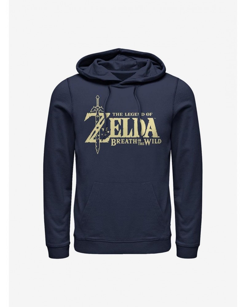 Nintendo Zelda Breath Of The Wild Logo Hoodie $12.57 Hoodies