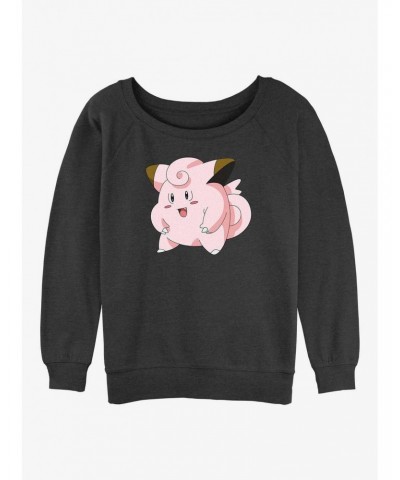 Pokemon Clefairy Pose Girls Slouchy Sweatshirt $11.11 Sweatshirts