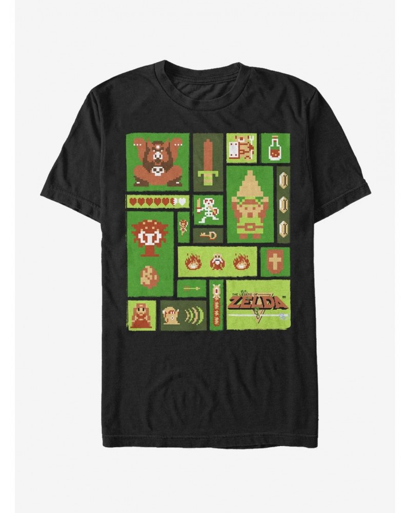 Nintendo Legend of Zelda Collage T-Shirt $8.20 T-Shirts