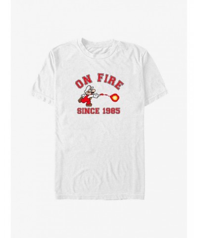 Mario On Fire Since 1985 Big & Tall T-Shirt $7.95 T-Shirts