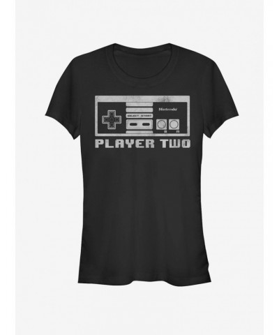 Nintendo Player Two Girls T-Shirt $6.97 T-Shirts