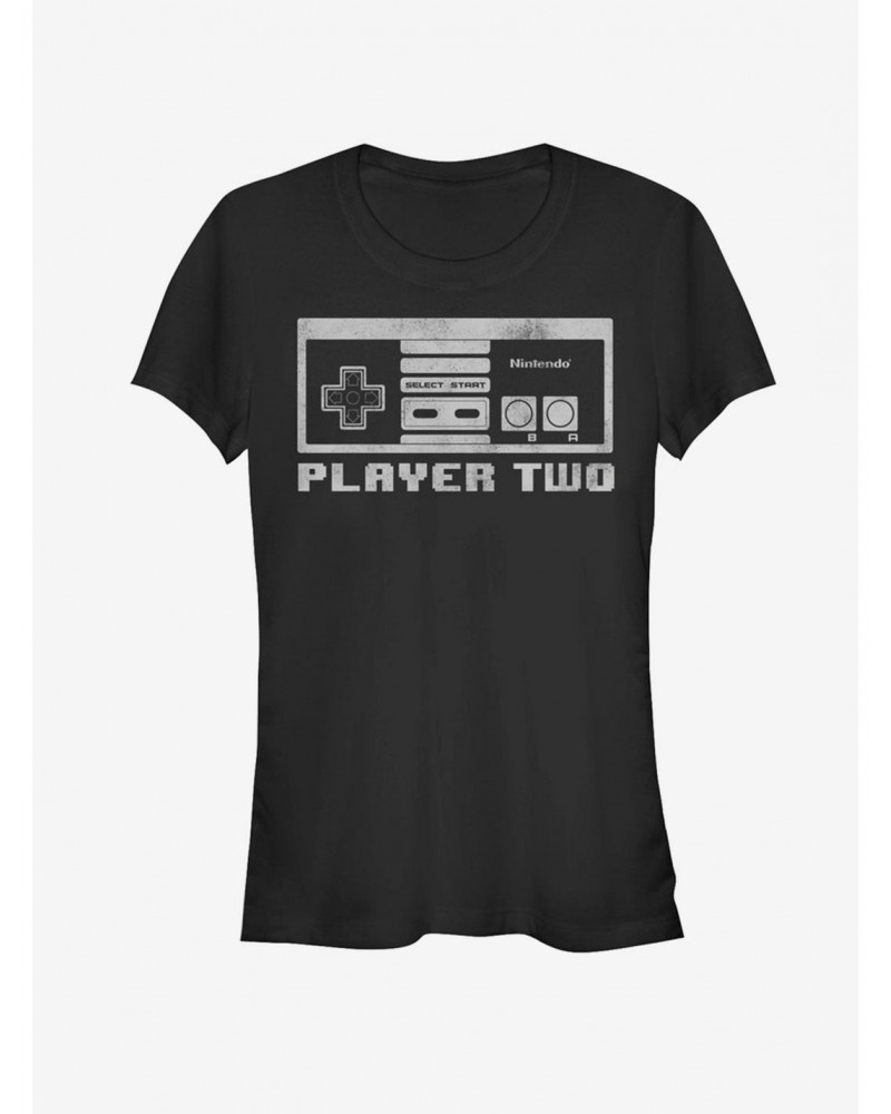 Nintendo Player Two Girls T-Shirt $6.97 T-Shirts