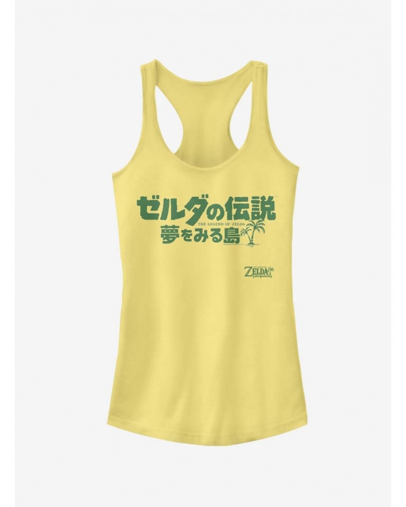 Nintendo The Legend of Zelda: Link's Awakening Japanese Logo Girls Tank $6.62 Tanks