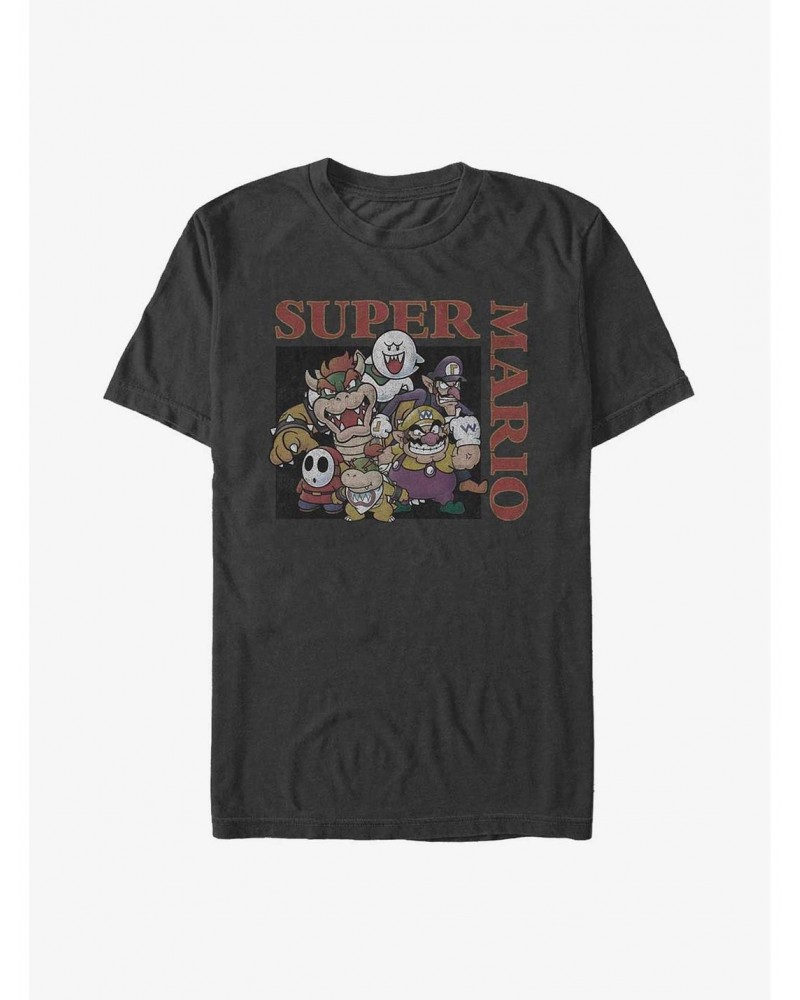 Nintendo Mario Vintage Baddies T-Shirt $7.03 T-Shirts