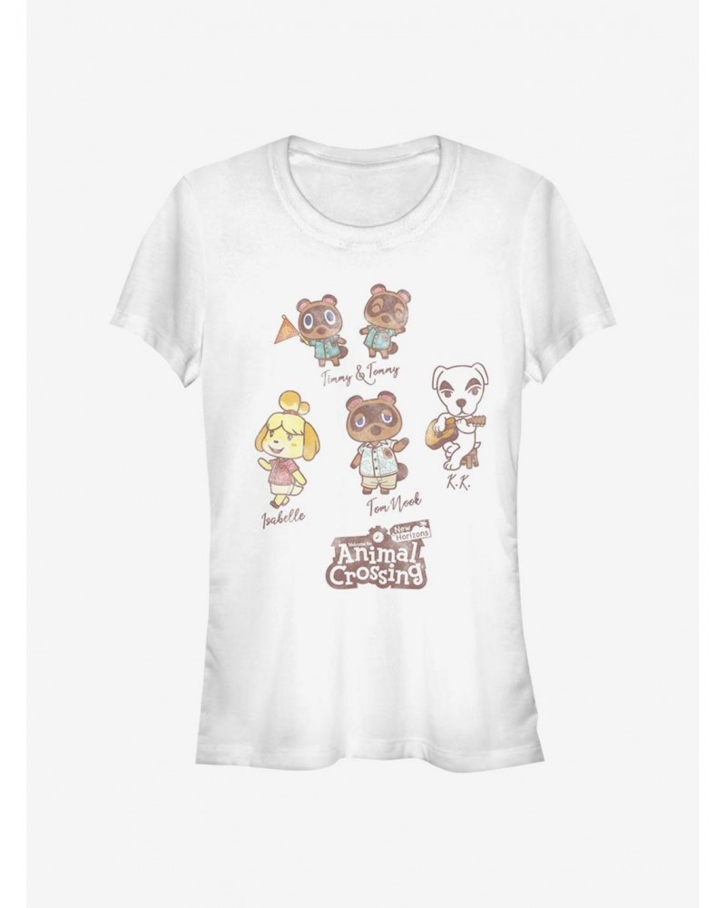 Animal Crossing Character Textbook Girls T-Shirt $6.80 T-Shirts