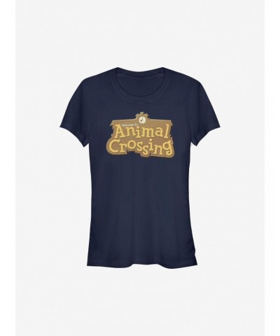 Animal Crossing Logo Girls T-Shirt $7.84 T-Shirts