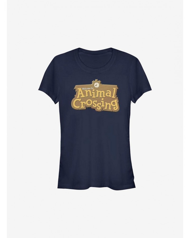 Animal Crossing Logo Girls T-Shirt $7.84 T-Shirts