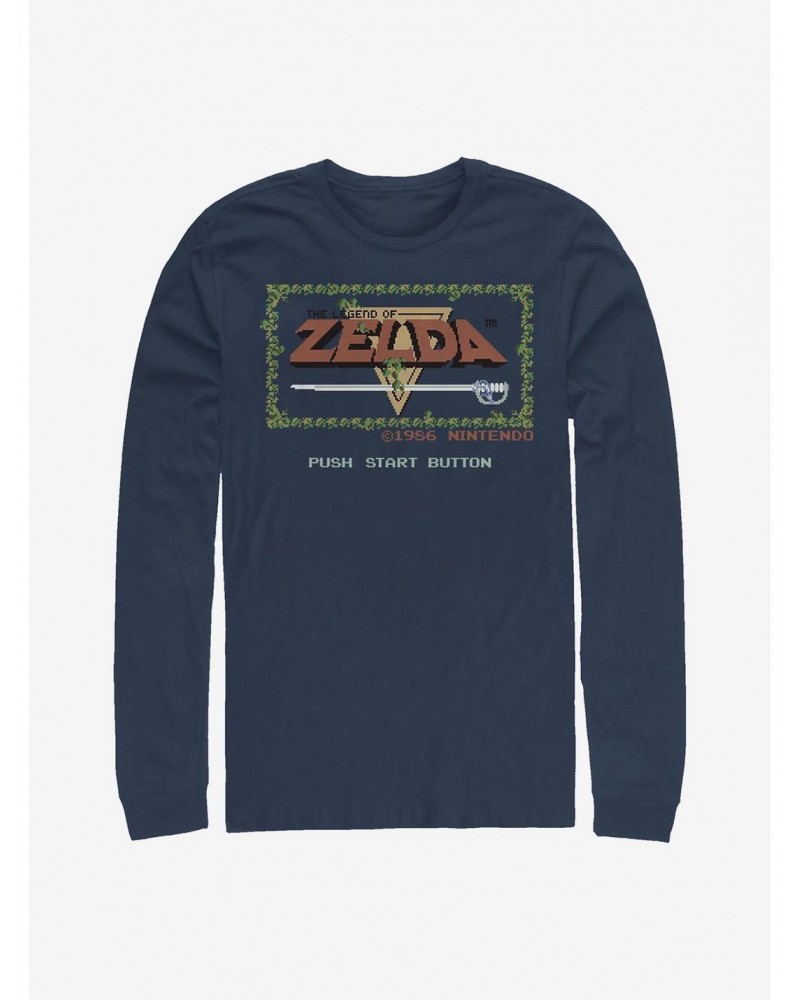 The Legend Of Zelda Pixelated Long-Sleeve T-Shirt $10.36 T-Shirts