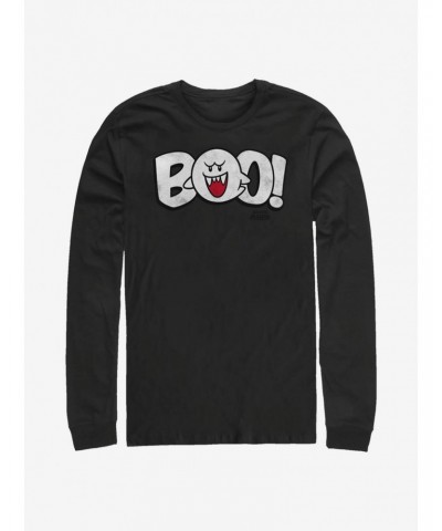 Super Mario Boo! Long-Sleeve T-Shirt $11.28 T-Shirts