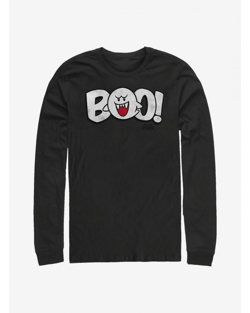 Super Mario Boo! Long-Sleeve T-Shirt $11.28 T-Shirts