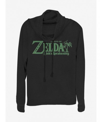 Nintendo The Legend of Zelda Link's Awakening Cowl Neck Long-Sleeve Girls Top $12.89 Tops