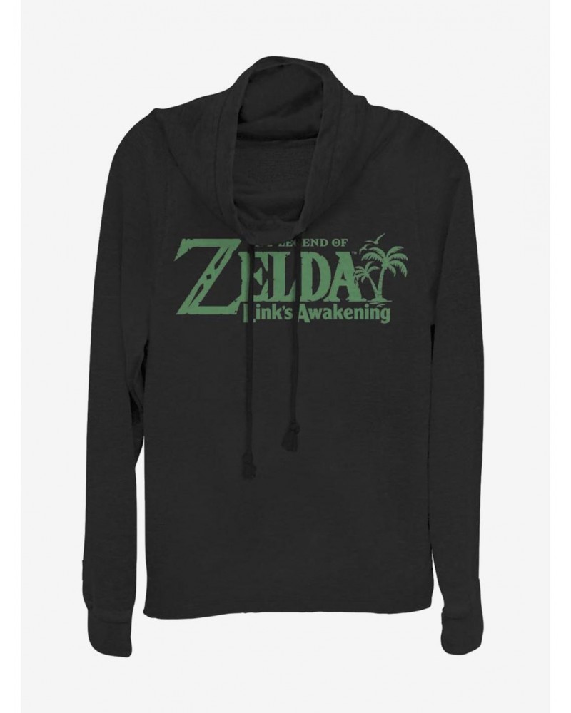 Nintendo The Legend of Zelda Link's Awakening Cowl Neck Long-Sleeve Girls Top $12.89 Tops