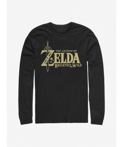 The Legend Of Zelda Breath Of The Wild Logo Long-Sleeve T-Shirt $8.98 T-Shirts