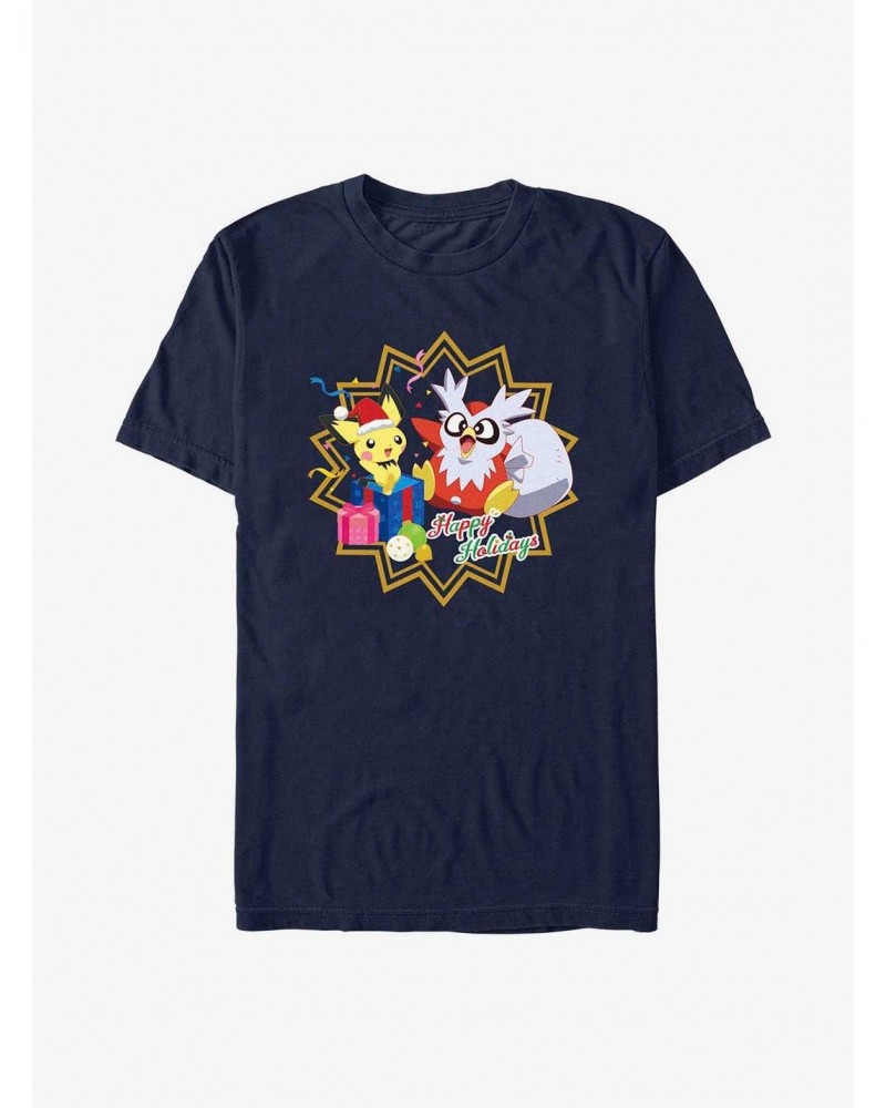 Pokemon Pichu and Delibird Holiday Party T-Shirt $8.37 T-Shirts