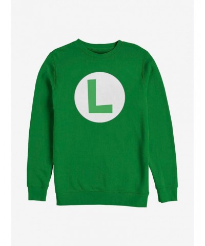 Nintendo Mario Luigi Icon Crew Sweatshirt $10.33 Sweatshirts