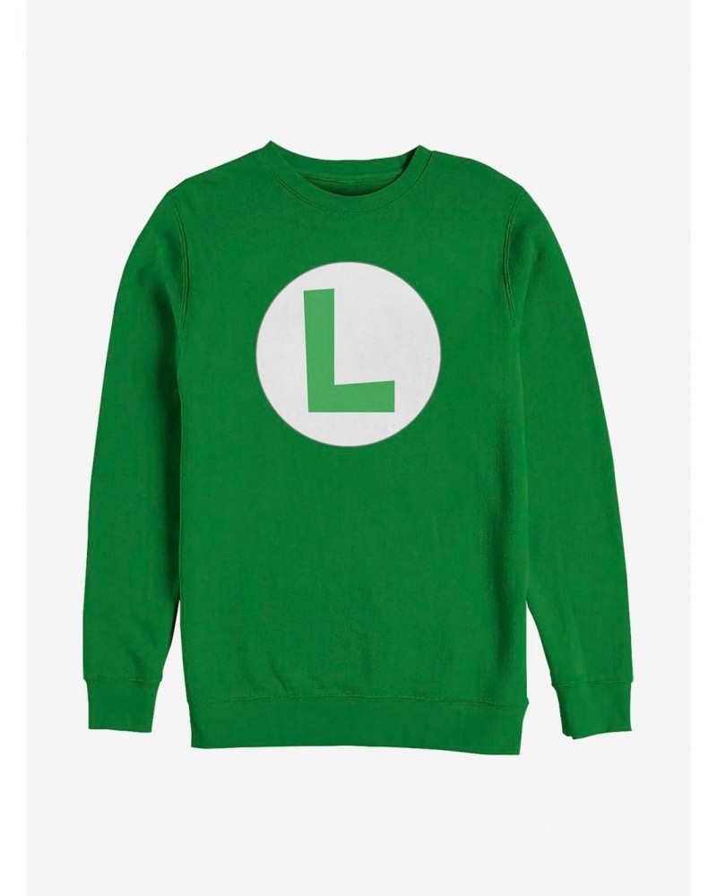 Nintendo Mario Luigi Icon Crew Sweatshirt $10.33 Sweatshirts