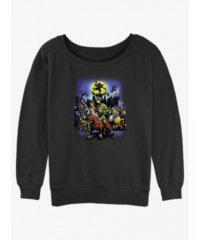 Nintendo Moon Dance Girls Slouchy Sweatshirt $8.27 Sweatshirts