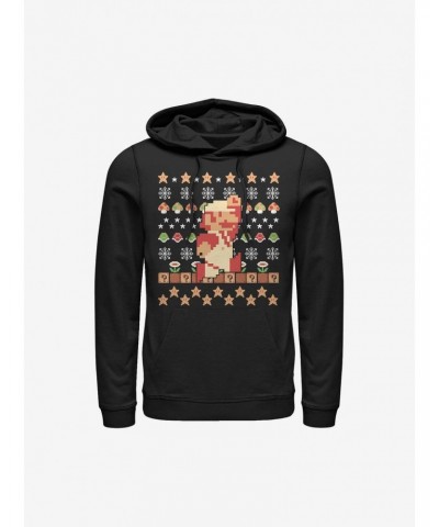 Super Mario Holiday Pixels Hoodie $13.51 Hoodies