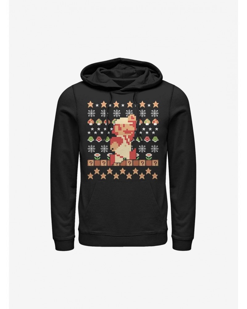 Super Mario Holiday Pixels Hoodie $13.51 Hoodies