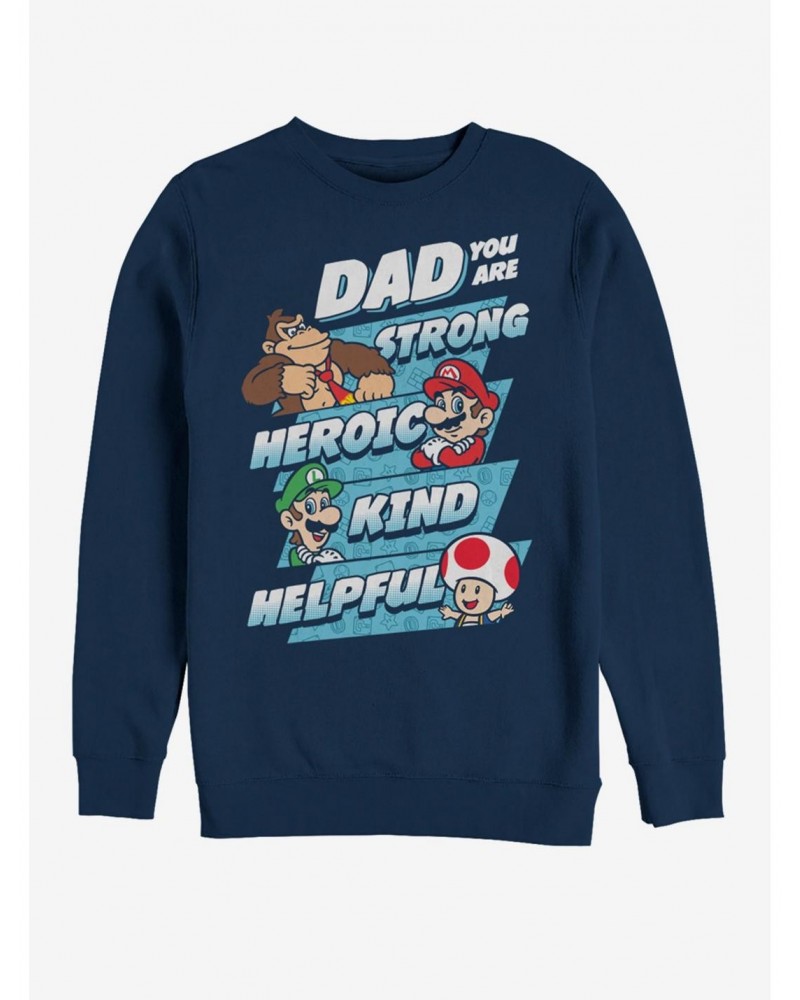 Nintendo Dad Jumble Sweatshirt $12.66 Sweatshirts