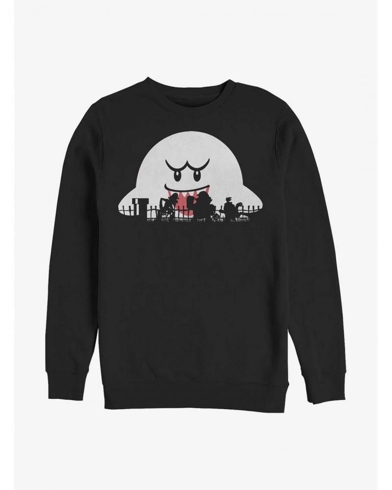 Nintendo Mario Halloween Silhouettes Sweatshirt $11.88 Sweatshirts