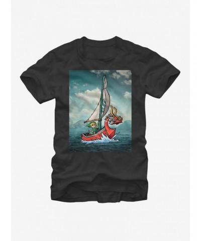 Nintendo Legend of Zelda Link Sailing T-Shirt $6.52 T-Shirts