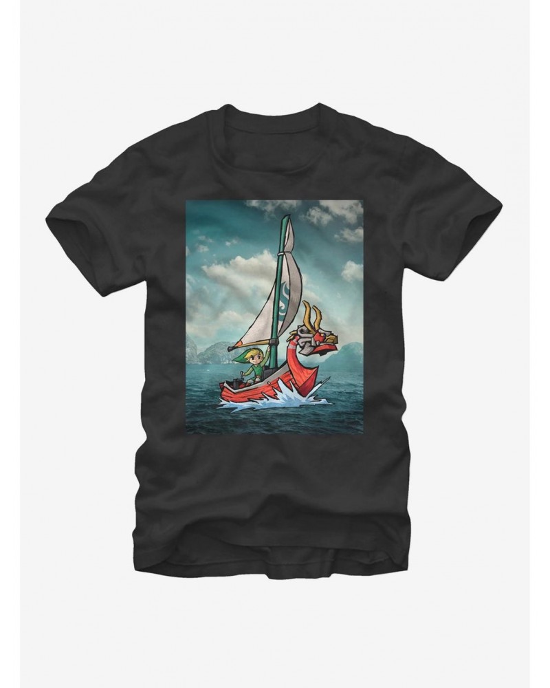 Nintendo Legend of Zelda Link Sailing T-Shirt $6.52 T-Shirts