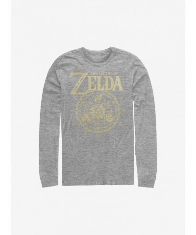 Nintendo The Legend Of Zelda Emblem Cir Long-Sleeve T-Shirt $11.05 T-Shirts