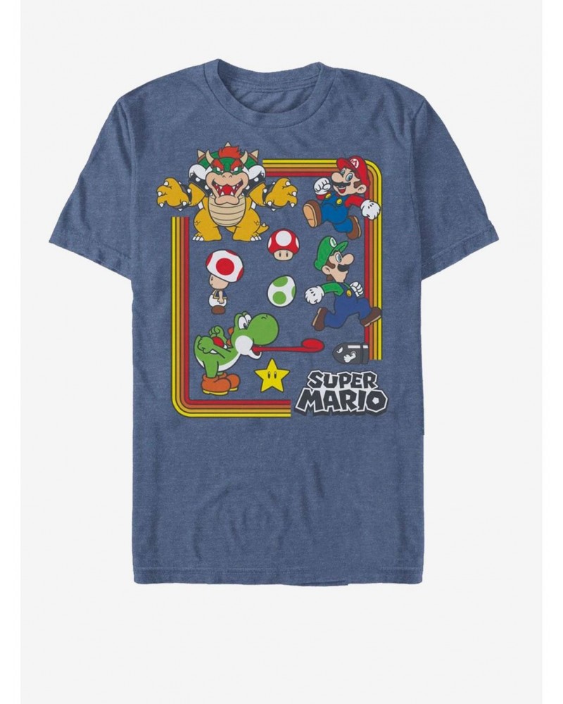 Nintendo Super Mario Rainbow Frame T-Shirt $6.19 T-Shirts