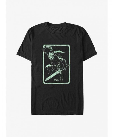 The Legend of Zelda Link Leap Card Big & Tall T-Shirt $9.21 T-Shirts