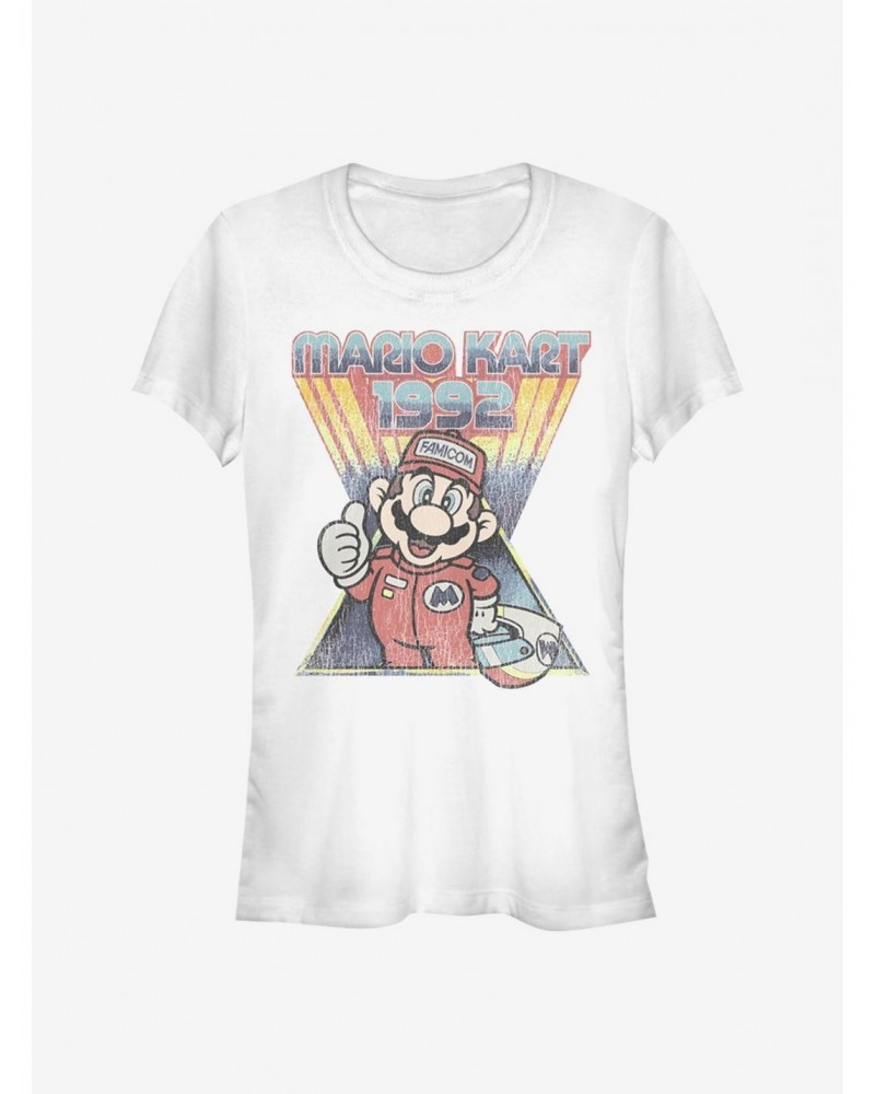 Super Mario Race Of 1992 Girls T-Shirt $7.32 T-Shirts