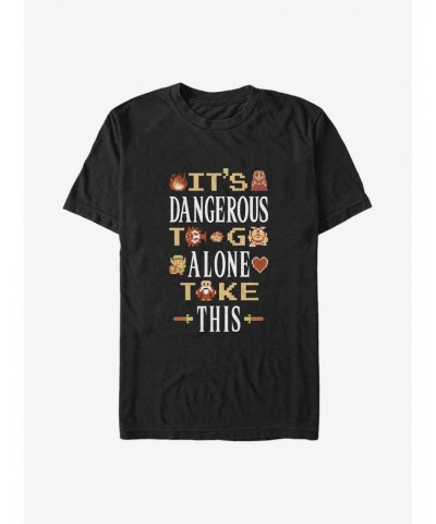 The Legend of Zelda It's Dangerous To Go Alone Big & Tall T-Shirt $6.70 T-Shirts