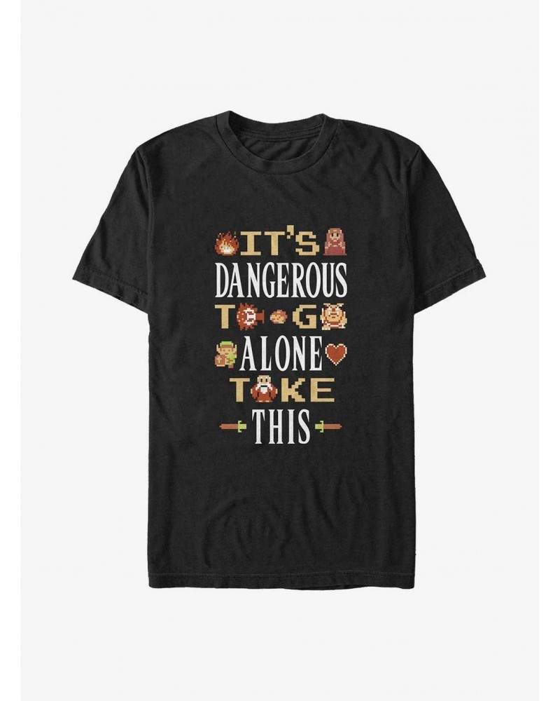 The Legend of Zelda It's Dangerous To Go Alone Big & Tall T-Shirt $6.70 T-Shirts