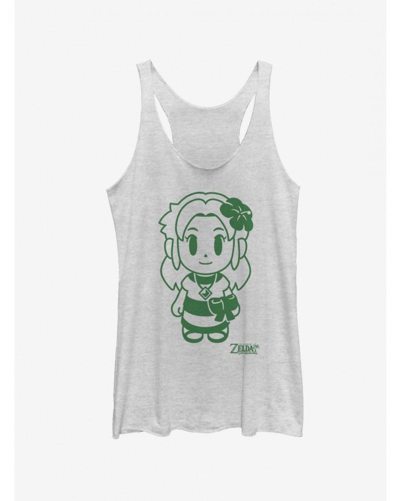 Nintendo The Legend of Zelda: Link's Awakening Marin Avatar Outline Girls Tank $7.80 Tanks