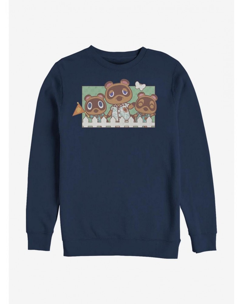 Animal Crossing Nook Family Crew Sweatshirt $12.40 Sweatshirts