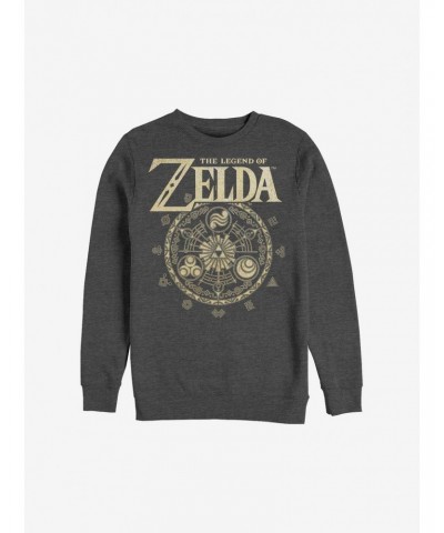 Nintendo The Legend Of Zelda Emblem Cir Crew Sweatshirt $12.66 Sweatshirts