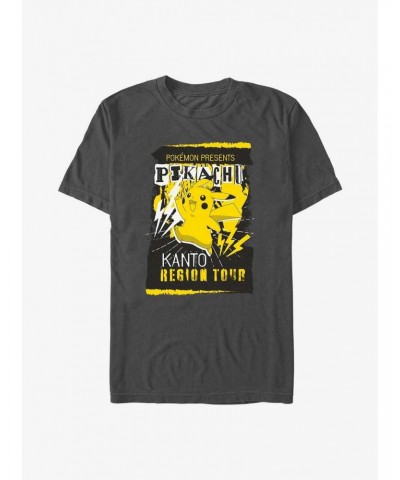 Pokemon Pikachu Kanto Region Tour T-Shirt $8.20 T-Shirts