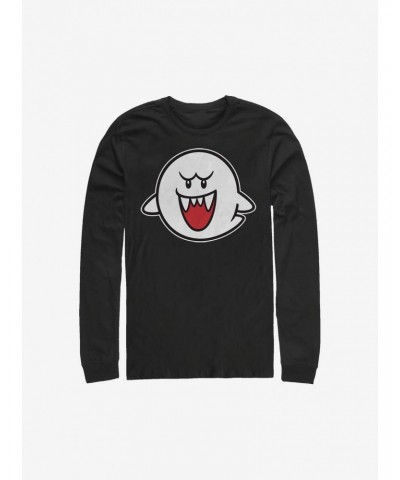 Nintendo Straight Up Boo Long-Sleeve T-Shirt $10.59 T-Shirts