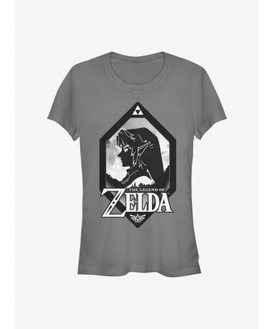 Nintendo Zelda Silhouette Shield Girls T-Shirt $5.40 T-Shirts