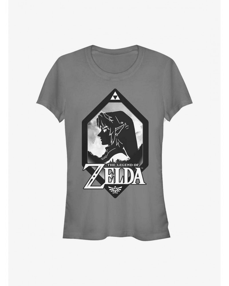 Nintendo Zelda Silhouette Shield Girls T-Shirt $5.40 T-Shirts