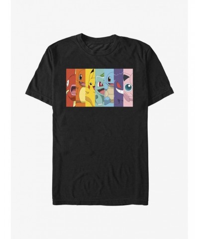 Pokemon Rainbow Faces T-Shirt $8.20 T-Shirts