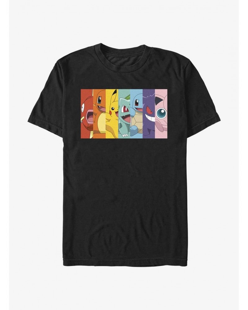 Pokemon Rainbow Faces T-Shirt $8.20 T-Shirts