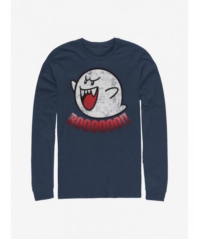 Nintendo Boo Ghost Long-Sleeve T-Shirt $8.75 T-Shirts