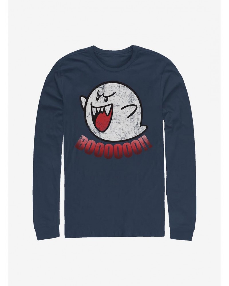 Nintendo Boo Ghost Long-Sleeve T-Shirt $8.75 T-Shirts