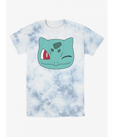 Pokemon Bulbasaur Wink Face Tie-Dye T-Shirt $5.80 T-Shirts