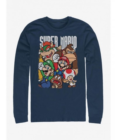 Super Mario Super Grouper Long-Sleeve T-Shirt $9.67 T-Shirts