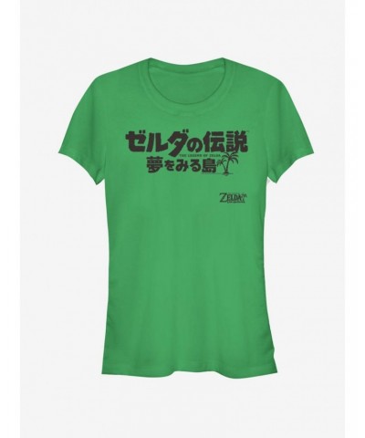 Nintendo The Legend of Zelda: Link's Awakening Japanese Logo Girls T-Shirt $5.75 T-Shirts