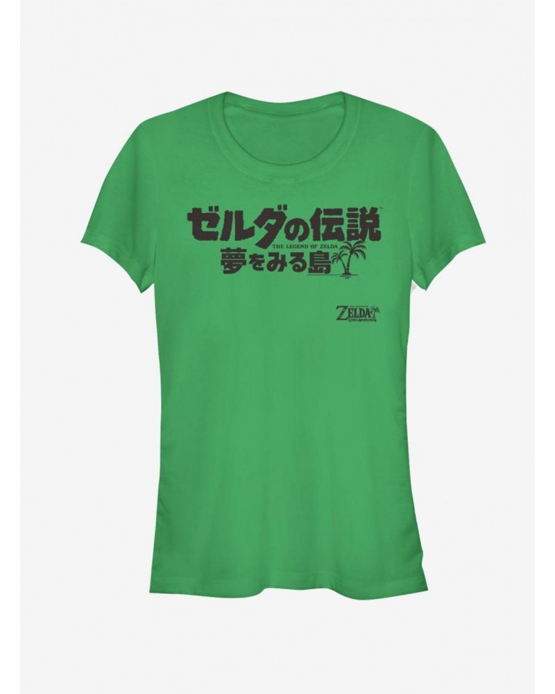 Nintendo The Legend of Zelda: Link's Awakening Japanese Logo Girls T-Shirt $5.75 T-Shirts