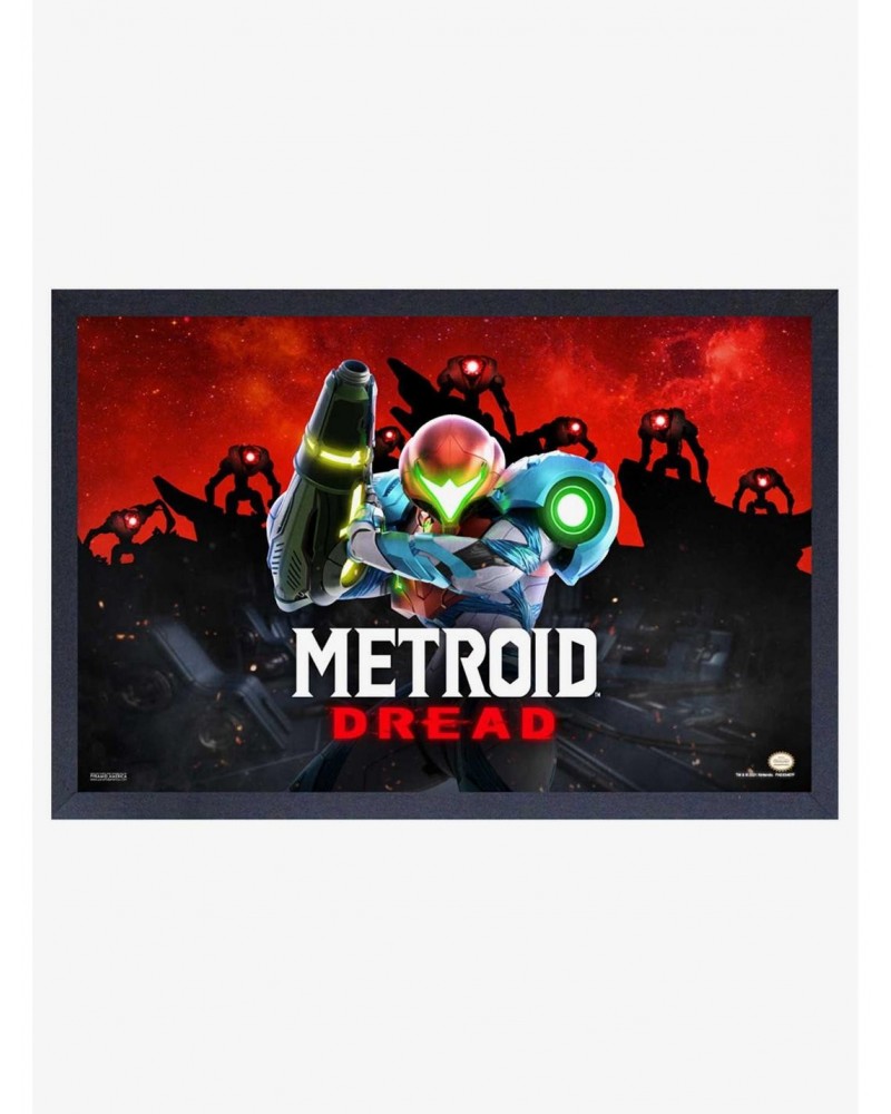 Nintendo Metroid Dread Landscape Framed Wood Wall Art $7.47 Merchandises